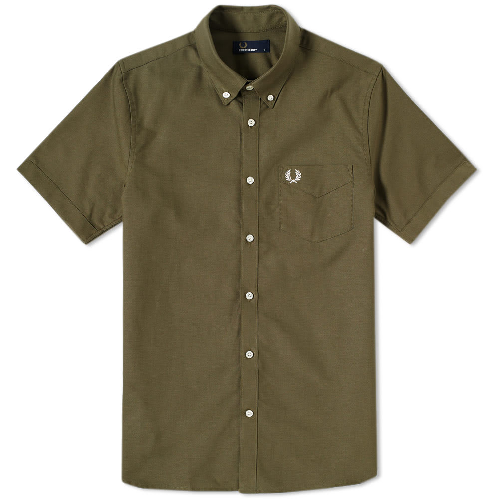 Fred Perry Short Sleeve Classic Oxford Shirt Fred Perry Laurel Wreath