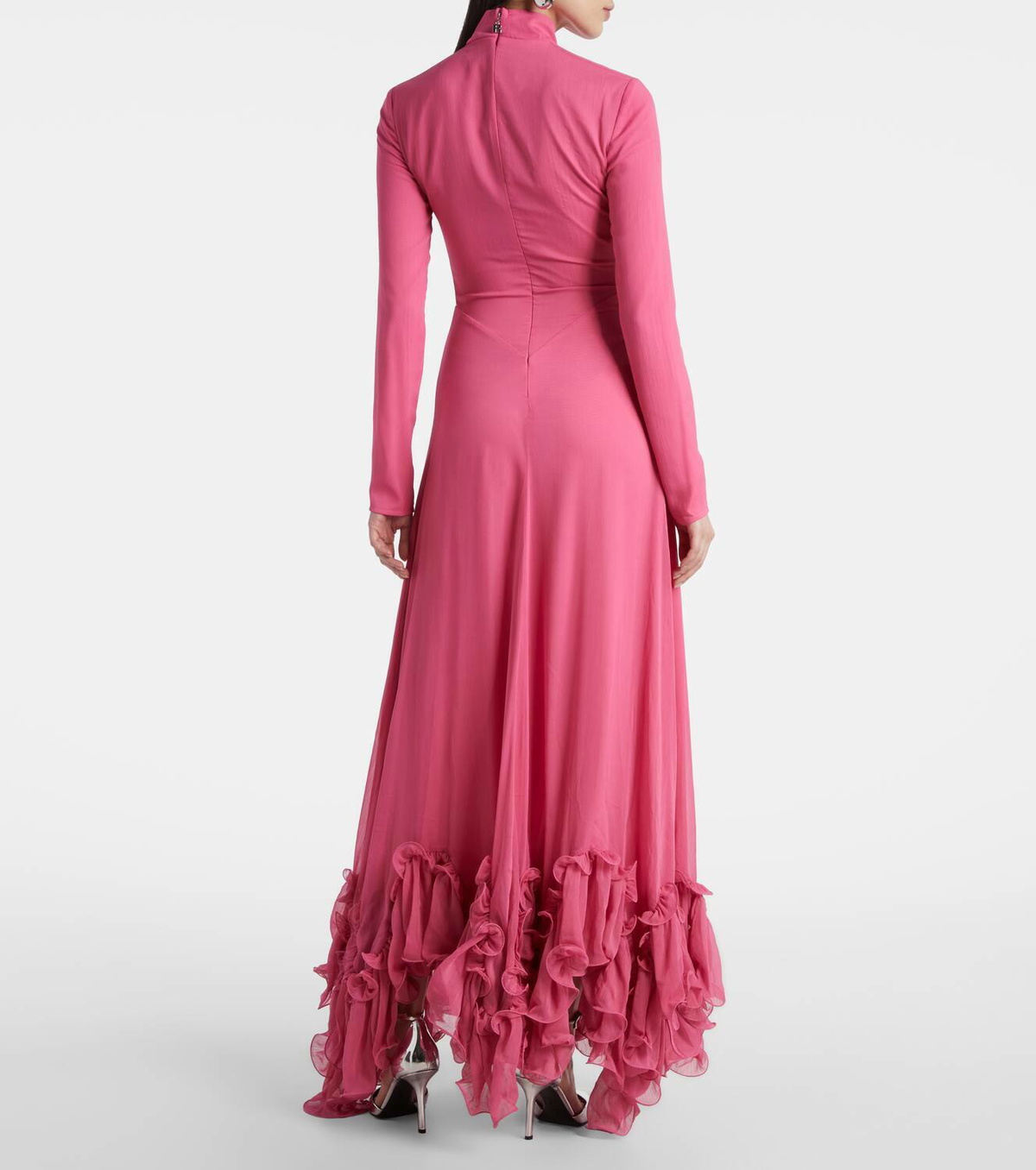 Rotate Ruffled chiffon maxi dress ROTATE Birger Christensen