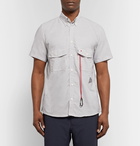 And Wander - Button-Down Collar Coolmax Oxford Shirt - Men - Light gray