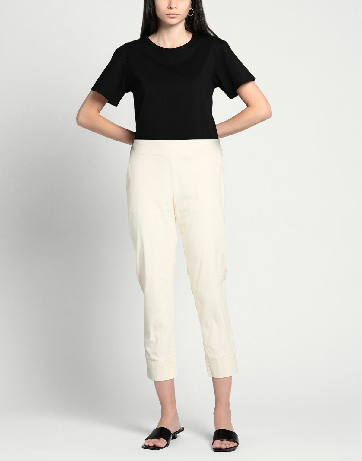 Alessia Santi Womens Pants Cream