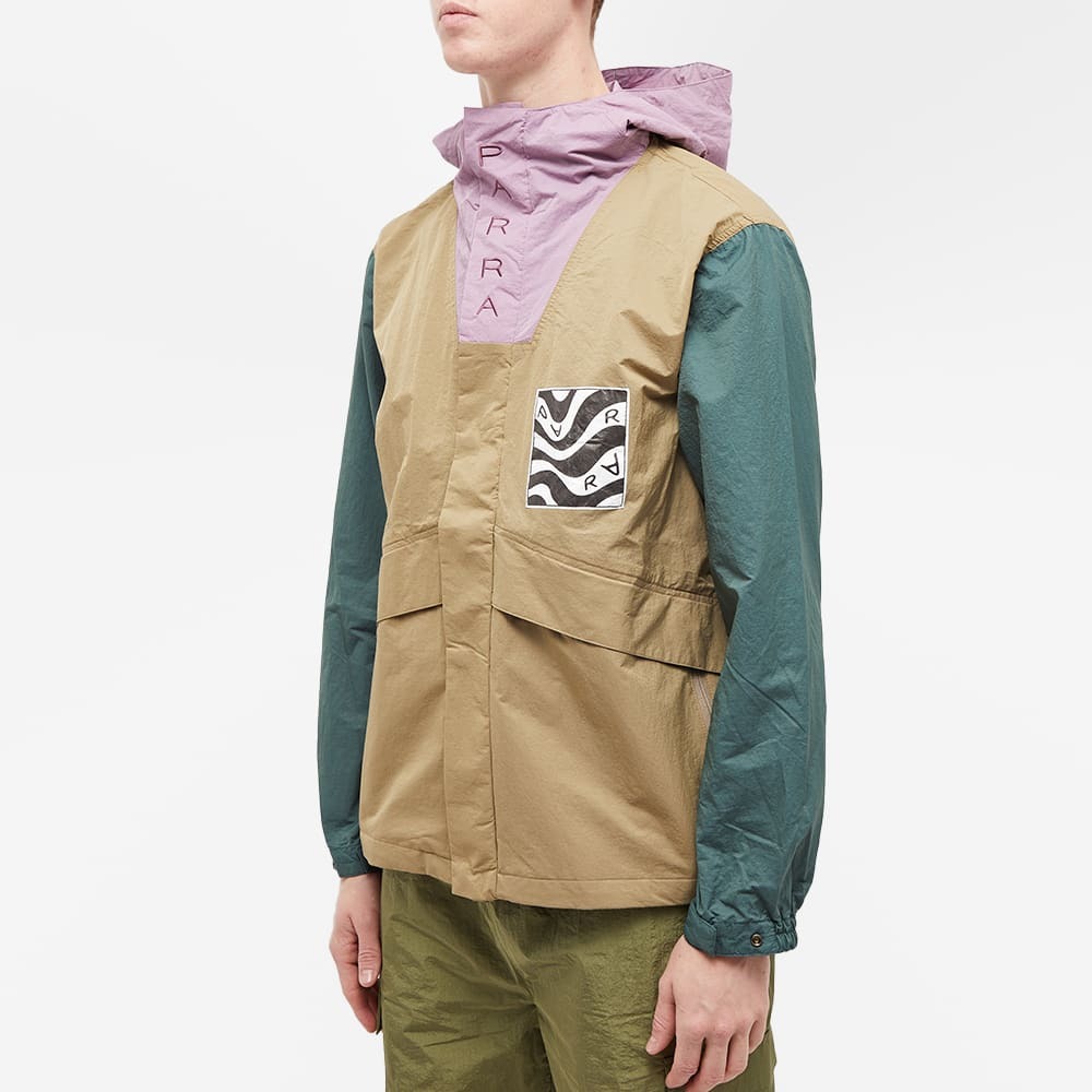 By Parra Men's Distorted Logo Jacket in Sand By Parra