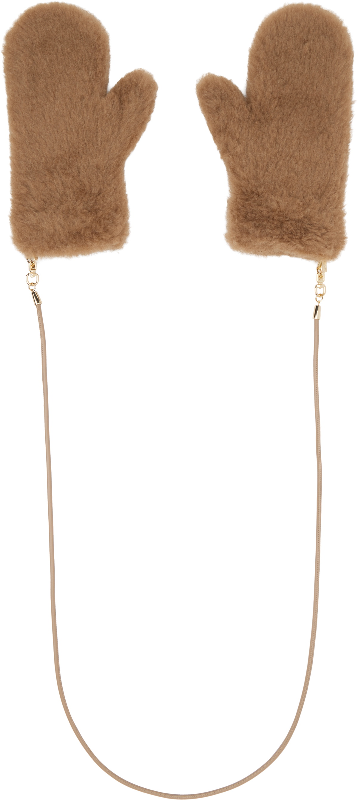 MaxMara OMBRATO TEDDY MITTEN GLOVES ベージュ Max Mara Beige Ombrat2 Mitts Max Mara