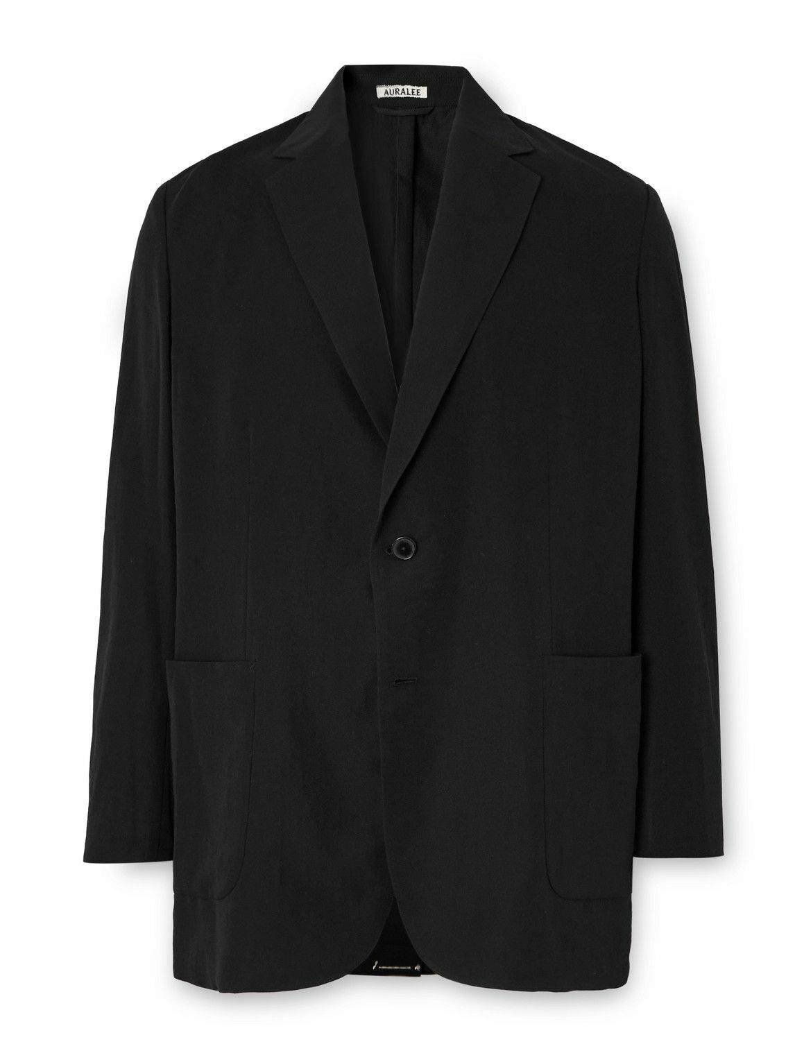 AURALEE Black Super Light Wool Tie Auralee