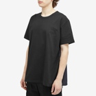 Alexander McQueen Men's Pinstripe Back Hybrid T-Shirt in Black