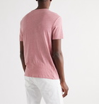 OFFICINE GÉNÉRALE - Garment-Dyed Linen T-Shirt - Pink