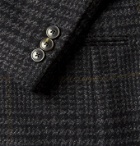 Martine Rose - Pin-Detailed Prince of Wales Checked Virgin Wool Blazer - Gray