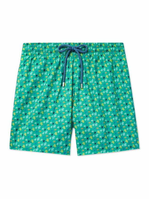Photo: Vilebrequin - Mahina Slim-Fit Mid-Length Printed Recycled Swim Shorts - Green