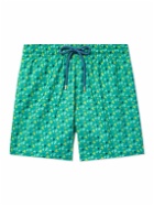 Vilebrequin - Mahina Slim-Fit Mid-Length Printed Recycled Swim Shorts - Green