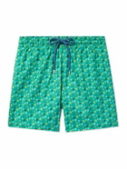 Vilebrequin - Mahina Slim-Fit Mid-Length Printed Recycled Swim Shorts - Green