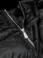 Nike - Logo-Embroidered Quilted Padded Shell Hooded Jacket - Black