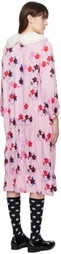 Comme des Garçons Girl Purple Peter Pan Collar Midi Dress