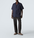 Brioni Linen bowling shirt