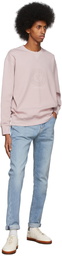 Brunello Cucinelli Pink Techno Cotton Print Sweatshirt