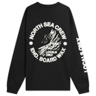 END. Coastal Board Wax Long Sleeve T-Shirt in Black