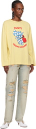 Kenzo Yellow Kenzo Paris 'KENZO Cartoon' Long Sleeve T-shirt