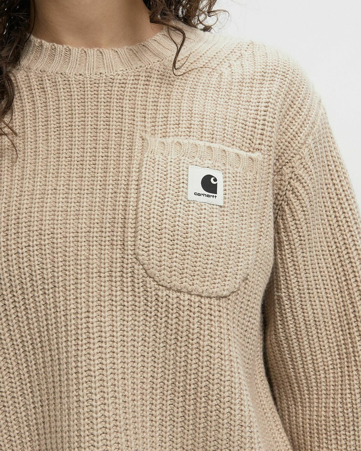 Carhartt WIP Mira Sweater Beige Womens Pullover