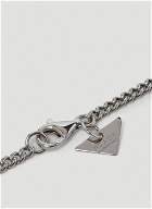 Triangle Logo Necklace in Black