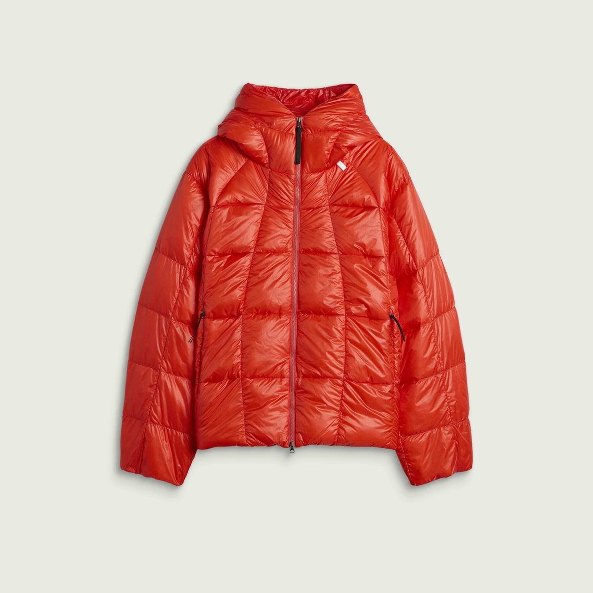 Goldwin Men's 0 Three-Dimensional Down Parka Jacket in Scarlet