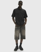 Boiler Room CUT OFF DENIM SHORT Black Mens Casual Short