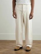 OrSlow - Straight-Leg Herringbone Cotton Trousers - Neutrals