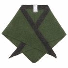 MHL by Margaret Howell Men's Tipped Scout Scarf in Green/Charcoal 
