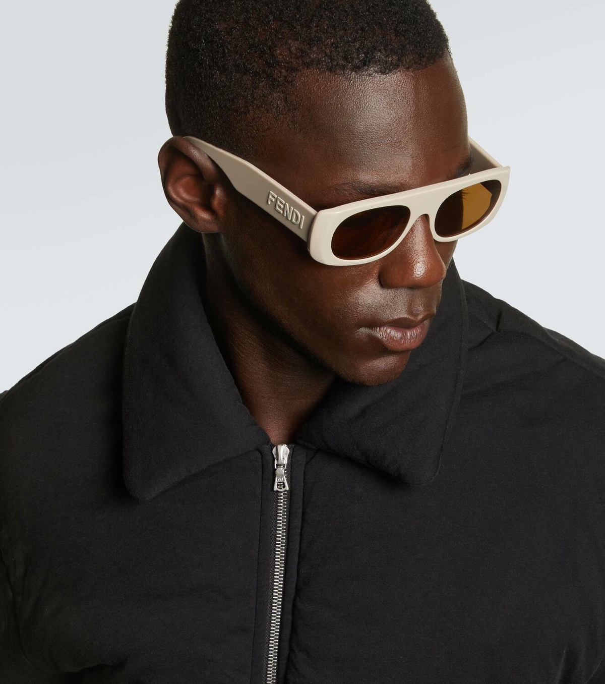Fendi Signature oval sunglasses