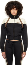 Kijun Black & Off-White Taped Track Jacket