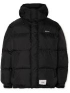 WTAPS - Torpor Logo-Embroidered Quilted Padded Ripstop Hooded Jacket - Black