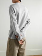LOEWE - Logo-Embroidered Cotton-Jersey Sweatshirt - Gray