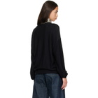 LEMAIRE Black Relaxed Twisted Cardigan