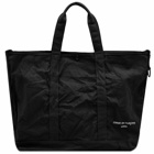 Comme Des Garçons Homme Men's Cotton Canvas Tote Bag in Black