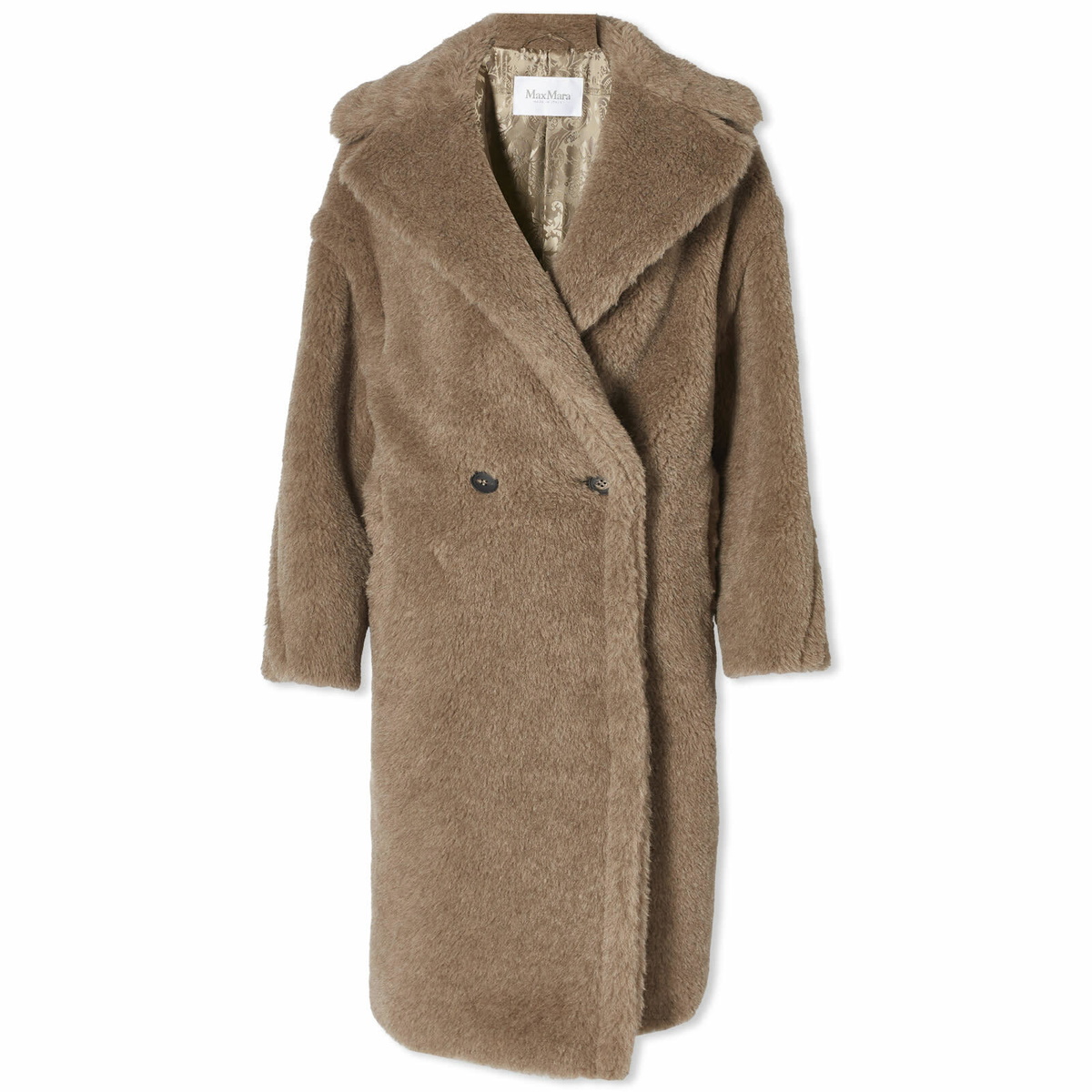 Max Mara Women's Nuevo Teddy Coat in Sand Max Mara Max Mara Women's Nuevo Teddy Coat in Sand Max Mara