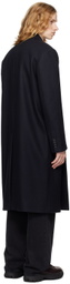 Y/Project Navy Double Front Coat