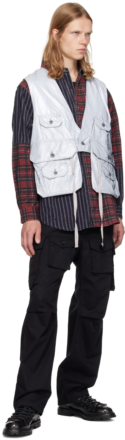 Engineered Garments Silver Fowl Vest Engineered Garments