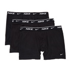 Nike Three-Pack Black Cotton Everyday Boxer Briefs