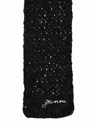 GANNI - Velvet Crochet Scarf