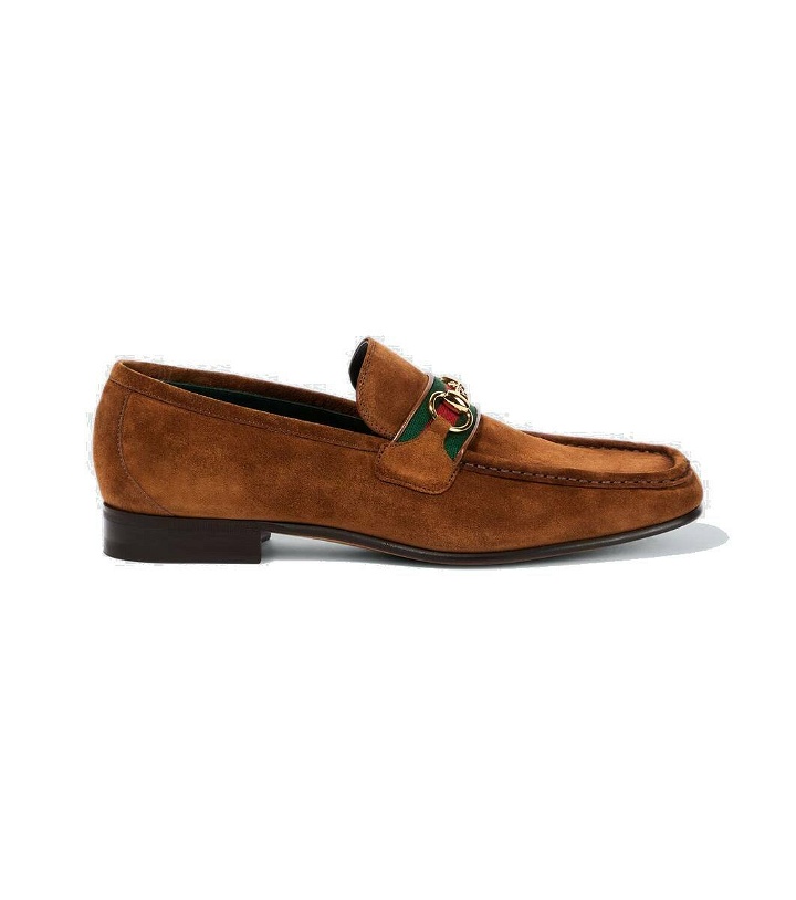 Photo: Gucci Horsebit suede loafers