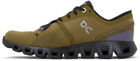 On Khaki Cloud X 3 Sneakers