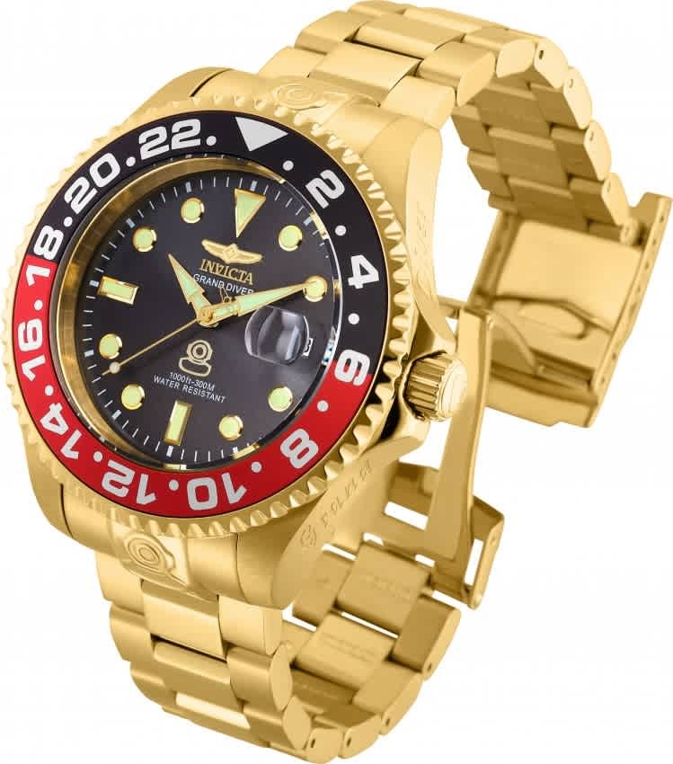 Invicta Grand Diver Automatic Charcoal Dial Coke Bezel Mens Watch 27970