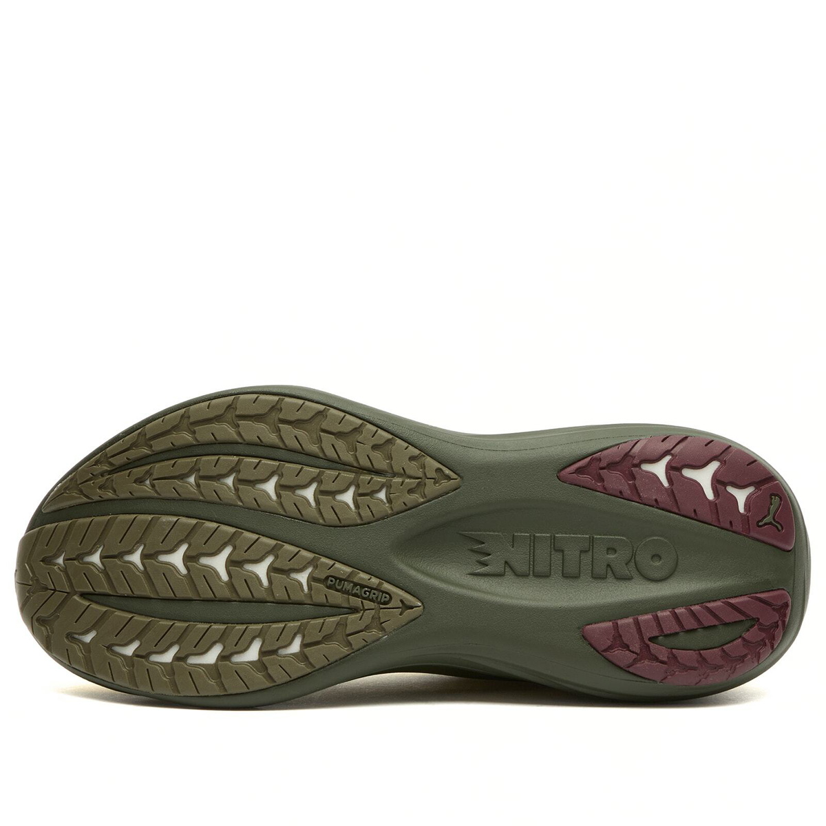 Puma Men's Running MagMax NITRO 2 Sneaker in Fresh Pear/Dark Olive