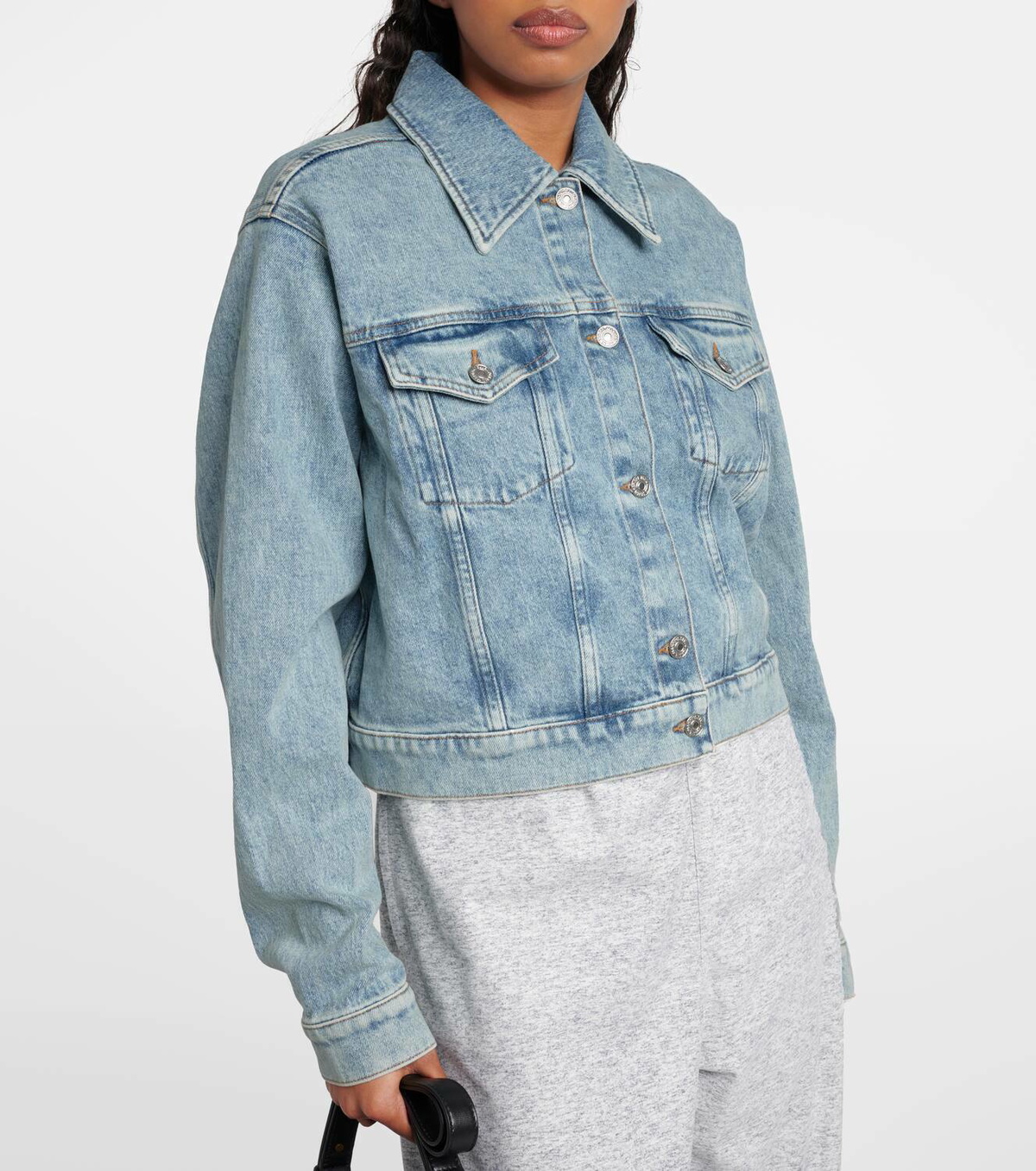 7 For All Mankind Nellie cropped denim jacket