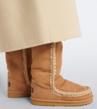 Mou Shearling-lined suede knee-high boots