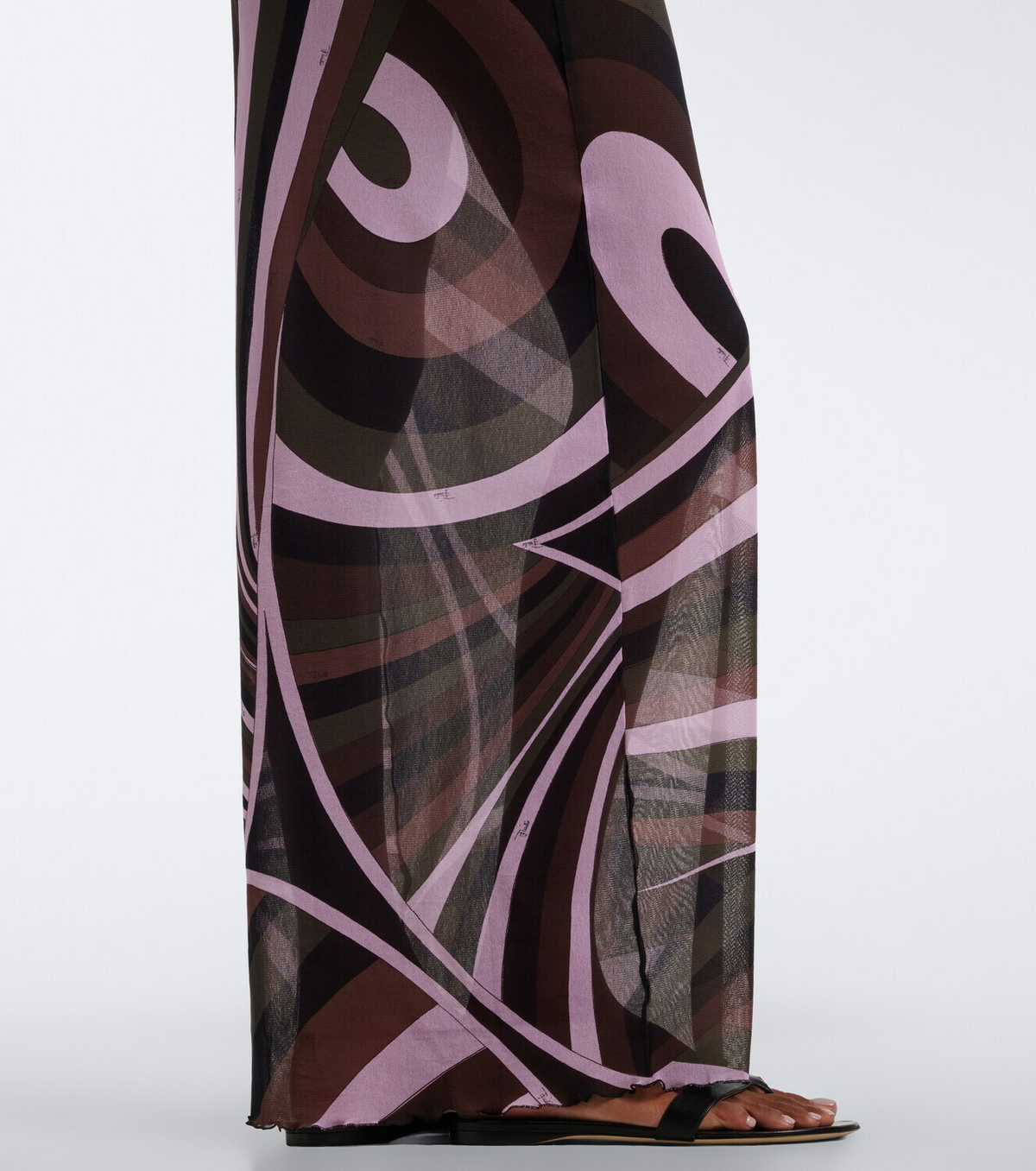 Pucci Iride sheer tulle maxi dress