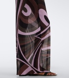 Pucci Iride sheer tulle maxi dress