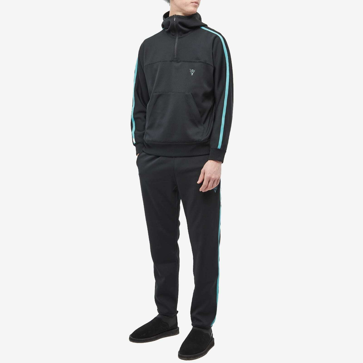 South2 West8 Men's Trainer Jacket in Black South2 West8