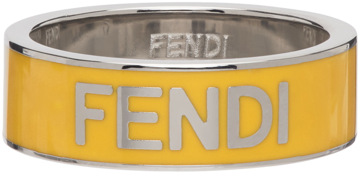 Photo: Fendi Yellow Logo Ring