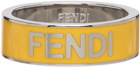 Fendi Yellow Logo Ring