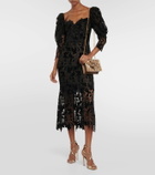 Oscar de la Renta Tro Mini velvet crossbody bag