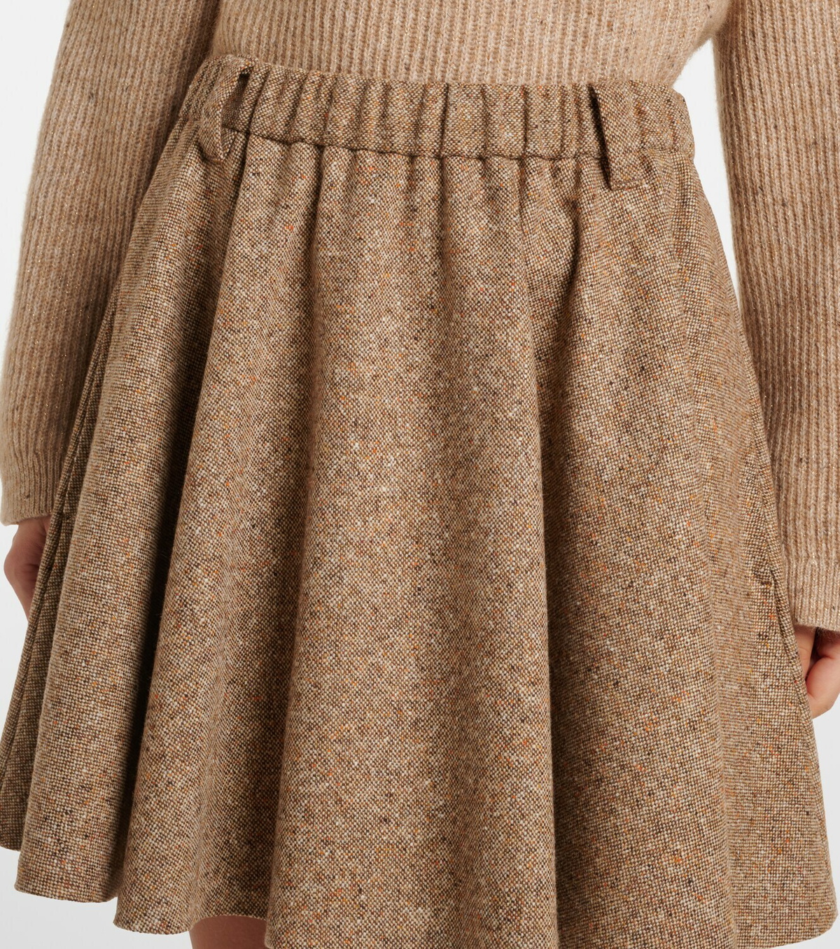 Brunello Cucinelli Monili wool-blend miniskirt
