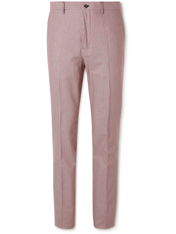 Photo: MR P. - Tapered Puppytooth Stretch-Cotton Golf Trousers - Multi - UK/US 28